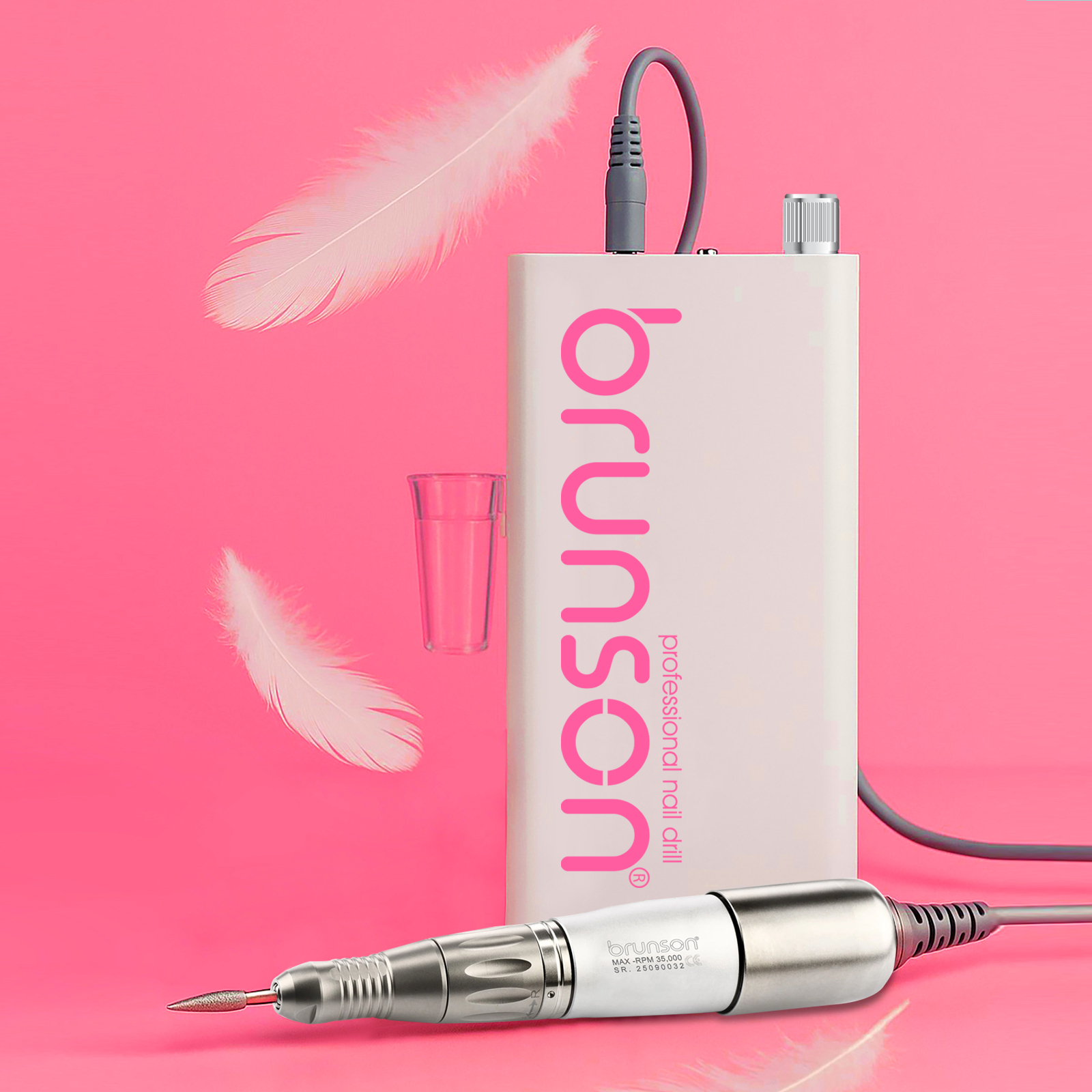 freedom portable nail drill machine03 LED color-coded speed display showing RPM settings on nail drill