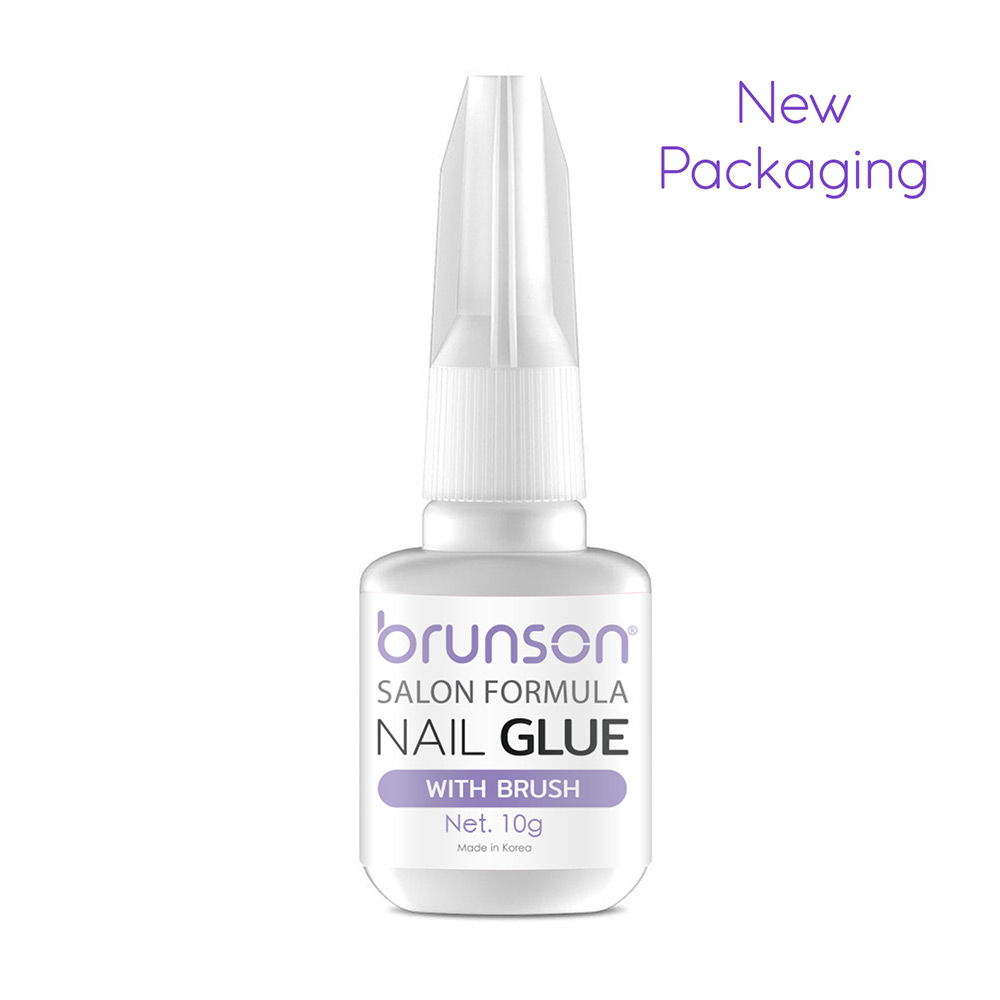 Nail Glue for Nail Tips & Acrylic Nails With Brush 10g - Brunson Nail Drill  Machine