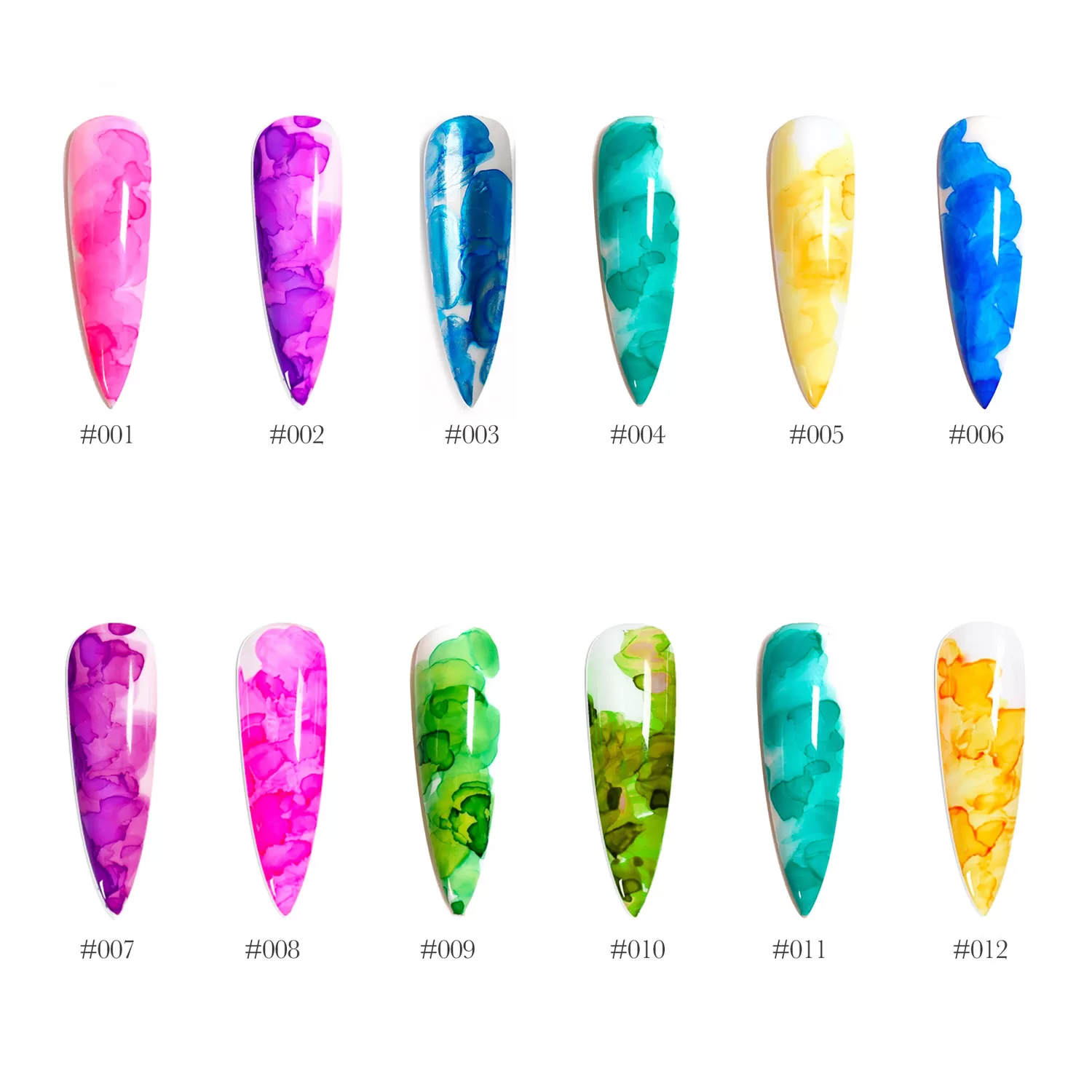 watercolor gel polish
