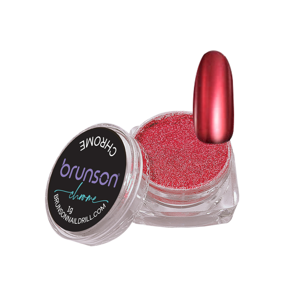 Chrome-nail-powder-Red-Brunson