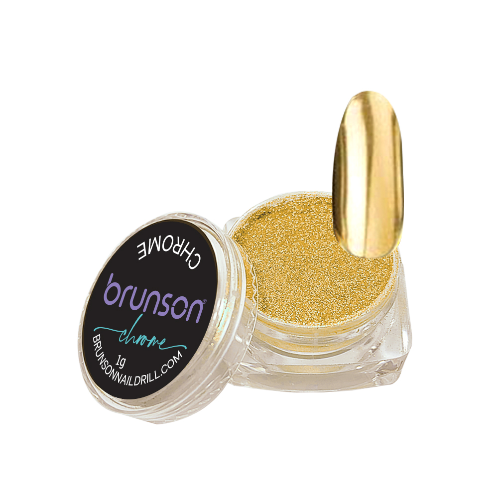 Chrome Nail Powder Gold