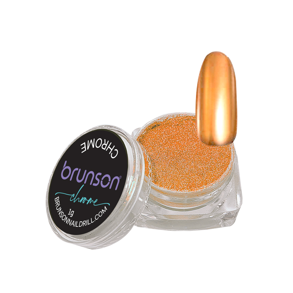 Chrome-nail-powder-Light-Orange-Brunson