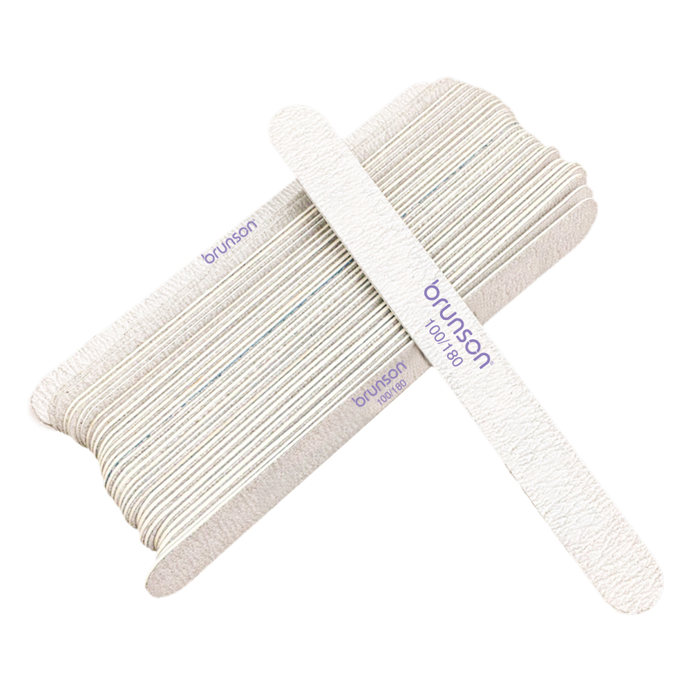 Brunson-Washable-Double Sided-Nail Filer(12 Pcs)-Brunson