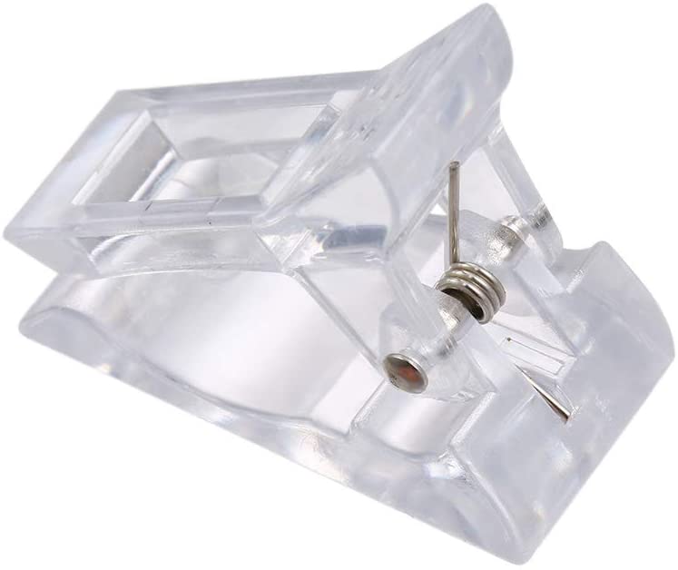 10 PCS Nail Tips Clip – Reusable Poly Gel Builder Clips For Acrylic Nail Extension – Clear Acrylic