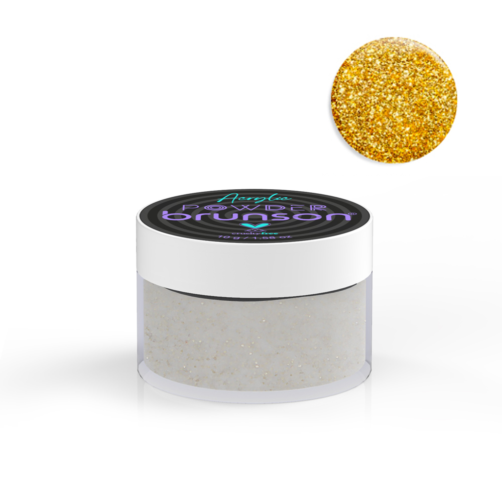 Gold-Shimmer-Acrylic-Nail-Powder-Brunson Gold-Shimmer-Acrylic-Nail-Powder-Brunson