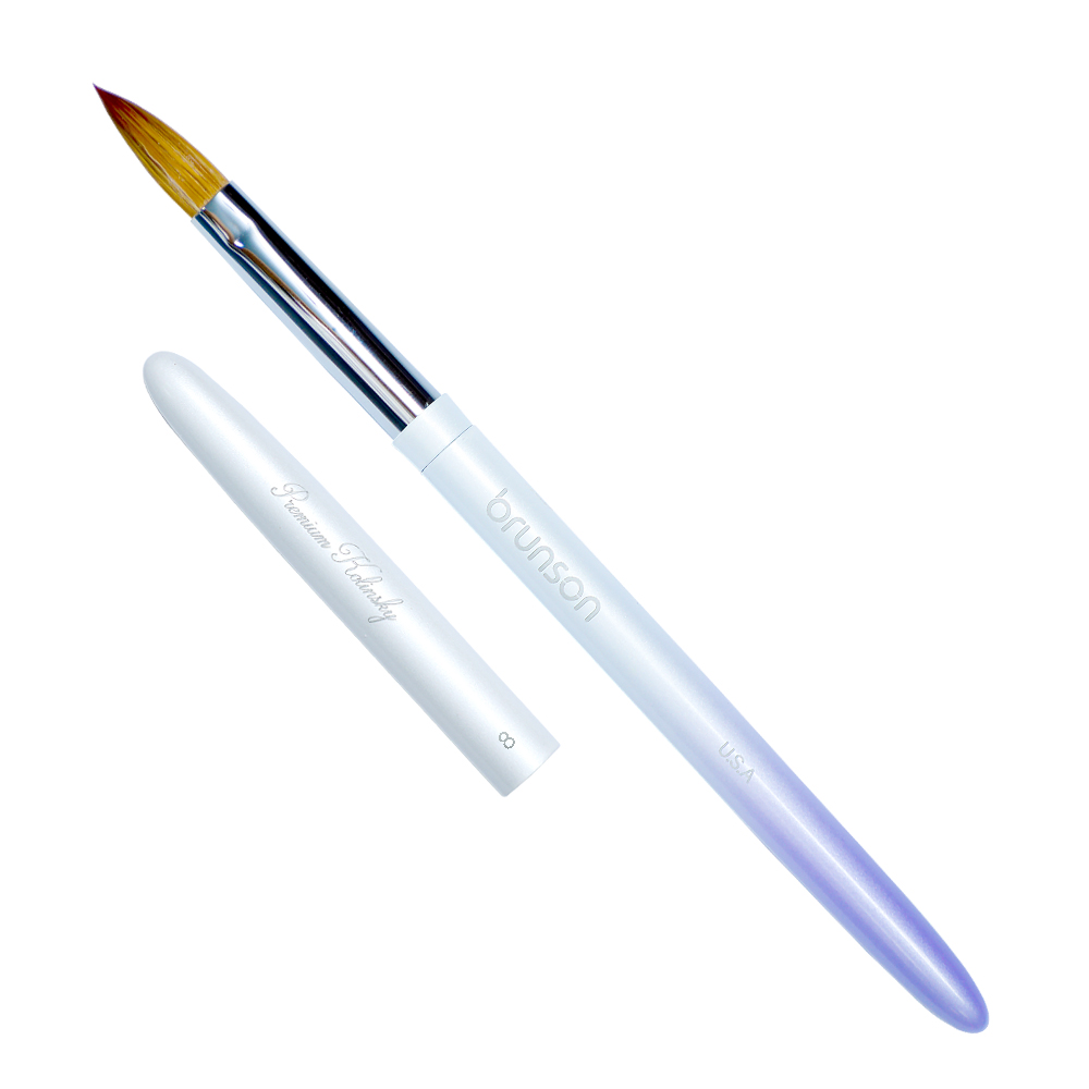 Kolinsky-Acrylic-Nail Brush-Size 08-Brunson