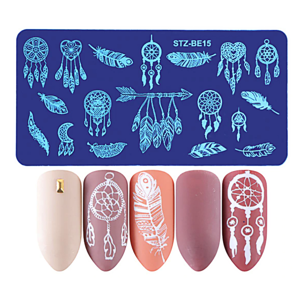 Nail Stamp Templates STZ-BE15