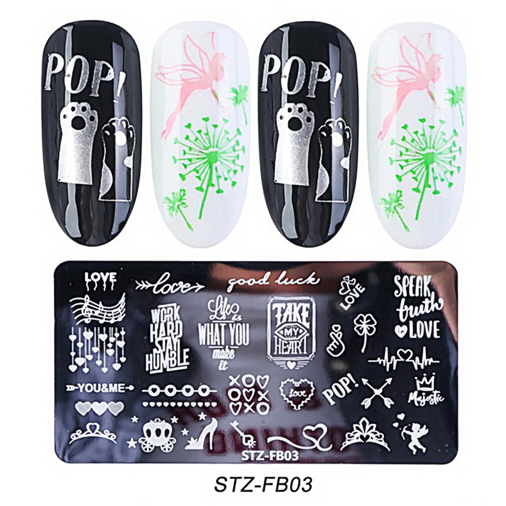 Nail Stamp Templates STZ-FB03