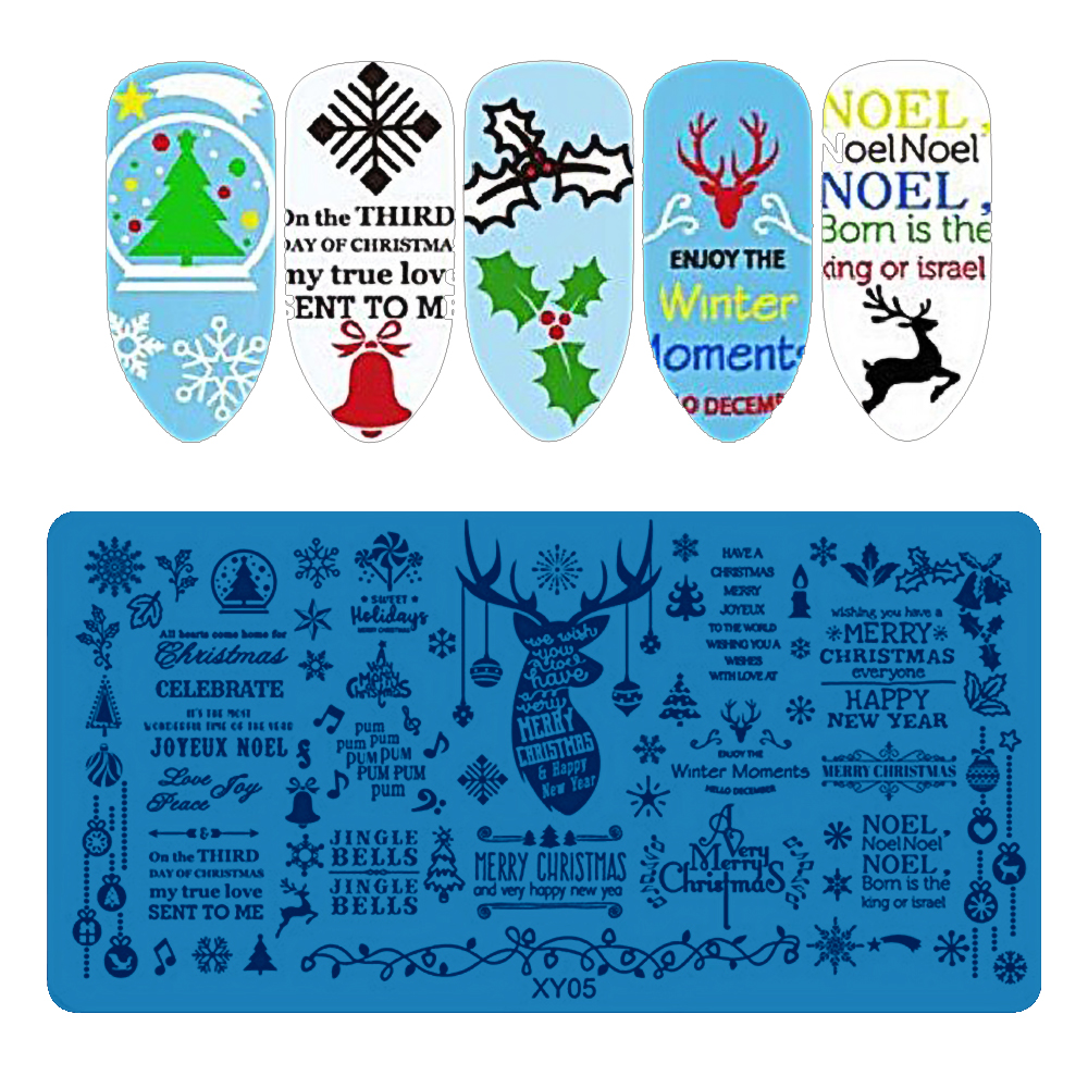 Nail Stamp Templates XY05