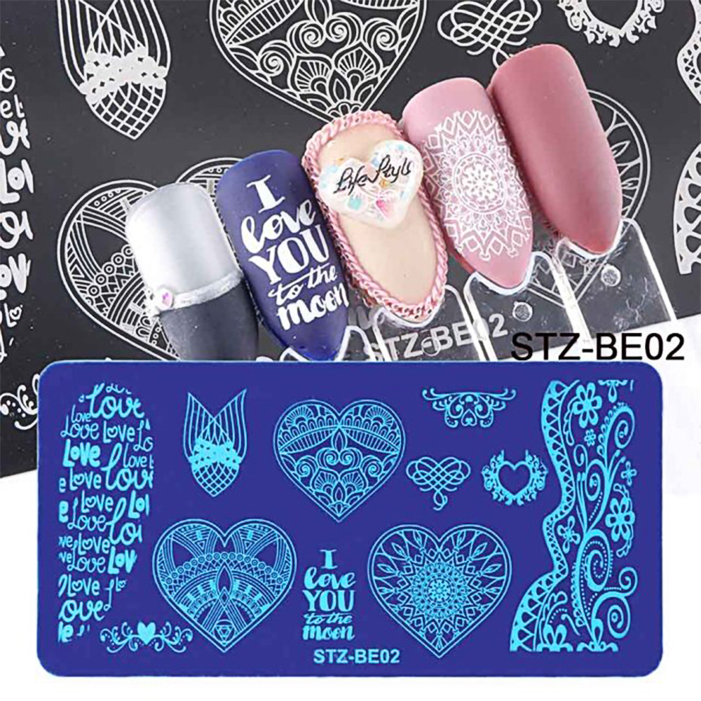 Nail Stamp Templates STZ-BE02