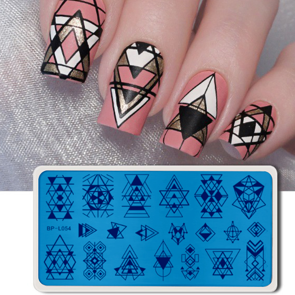 Nail Stamp Templates BP-L054