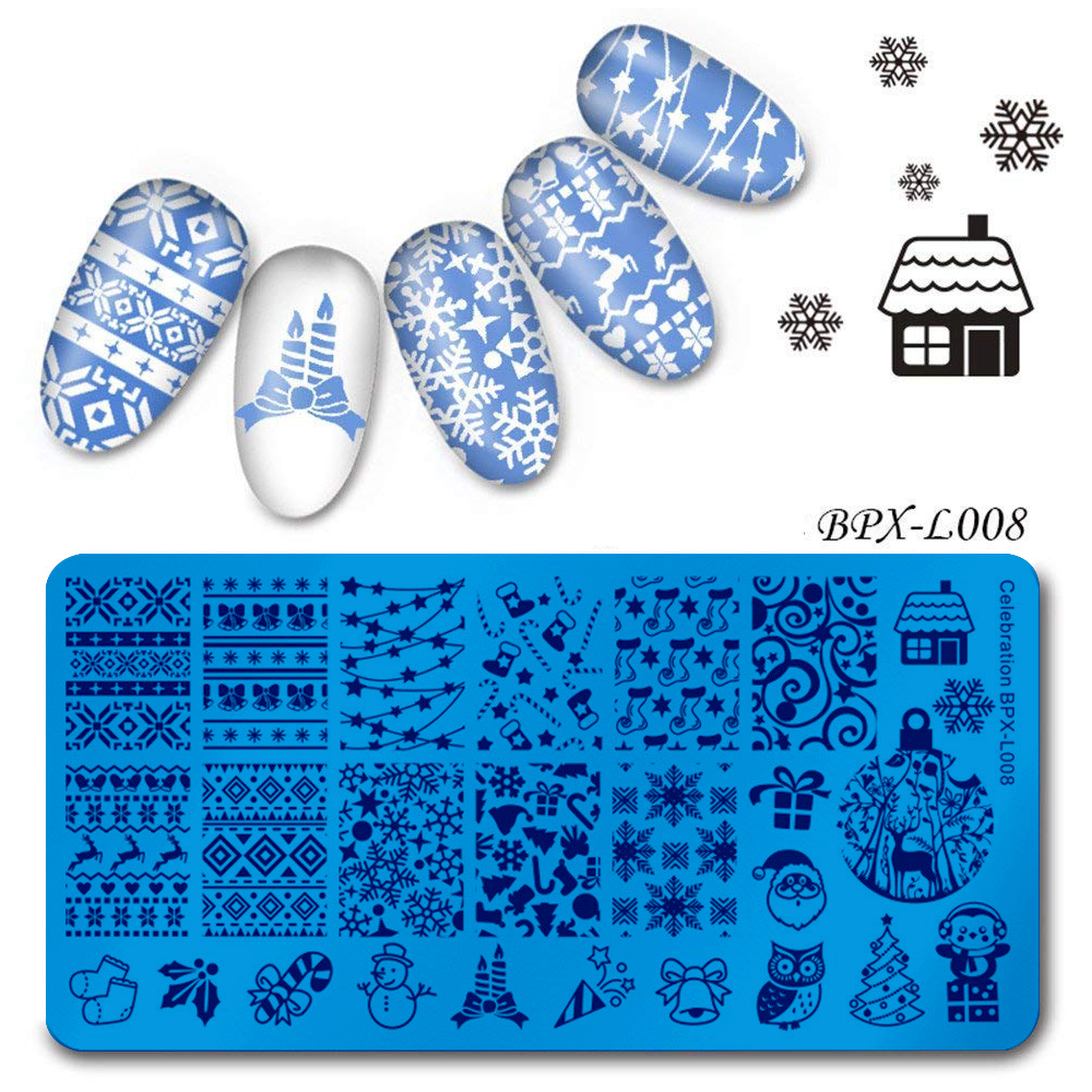 Nail Stamp Templates BPX-L008