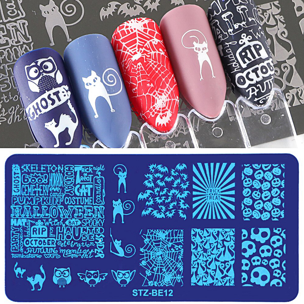 Nail Stamp Templates STZ-BE12