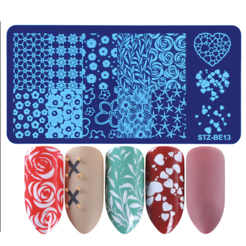 Nail Stamp Templates STZ-BE13