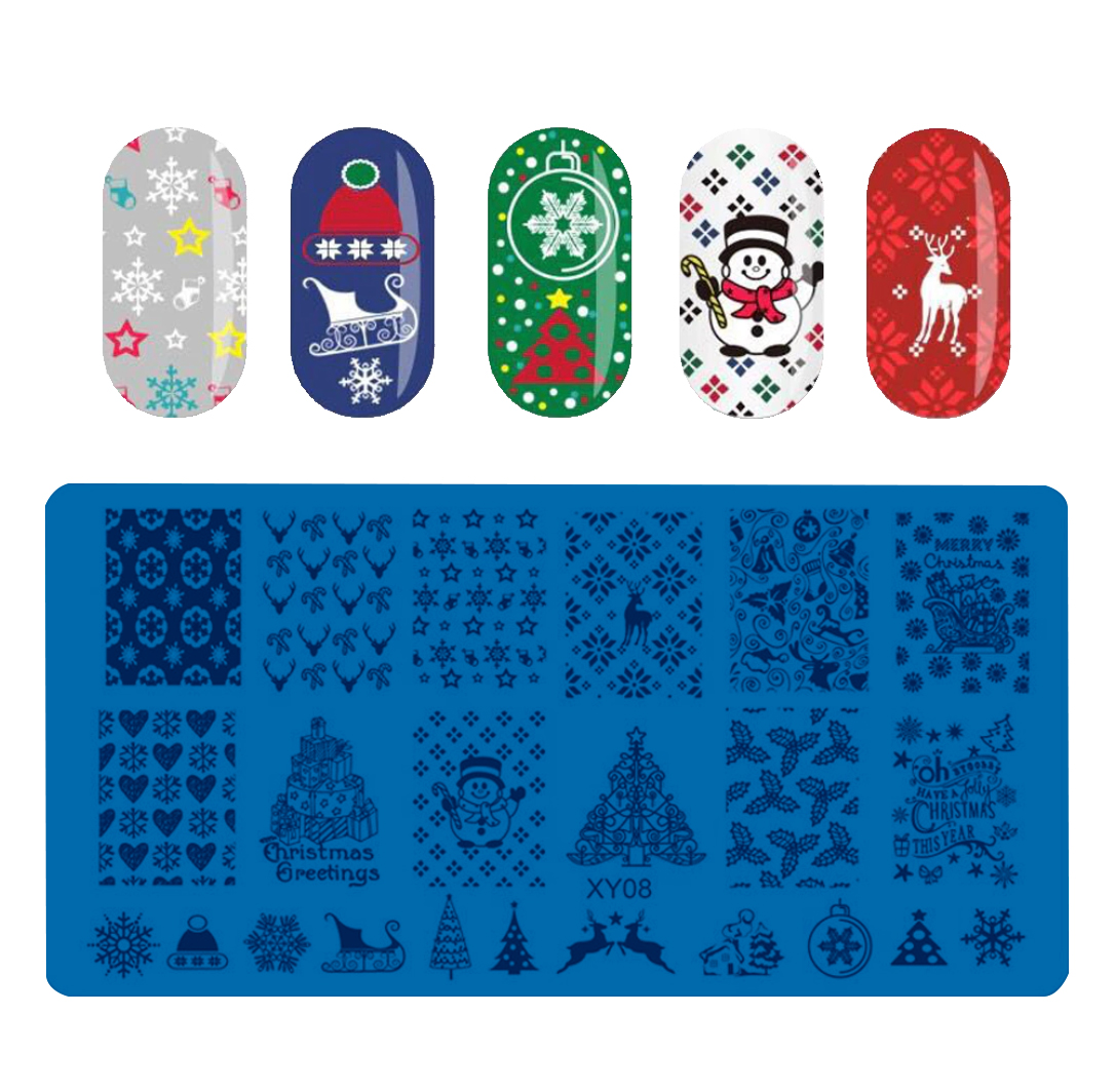 Nail Stamp Templates XY08