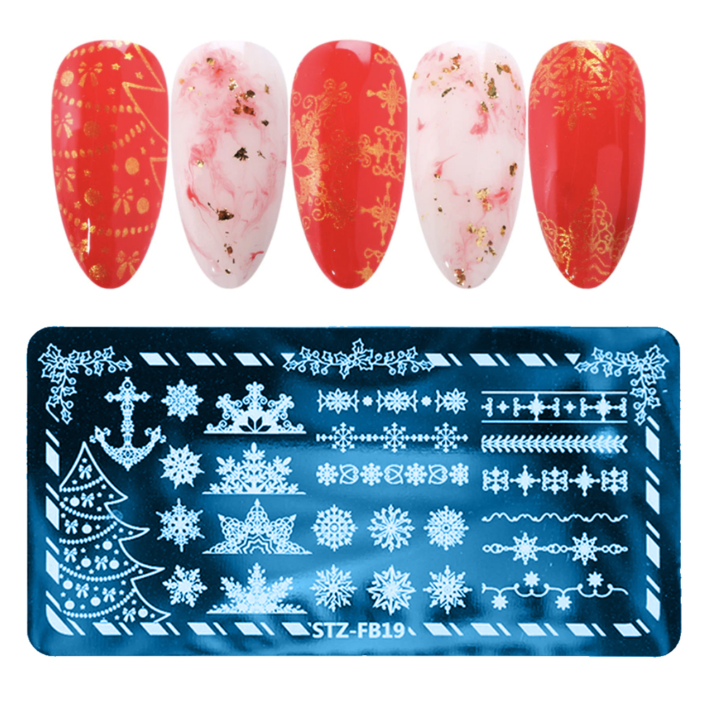 Nail Stamp Templates STZ-FB19