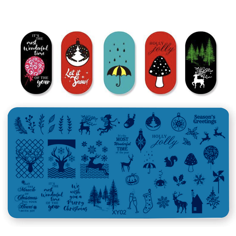 Nail Stamp Templates XY02