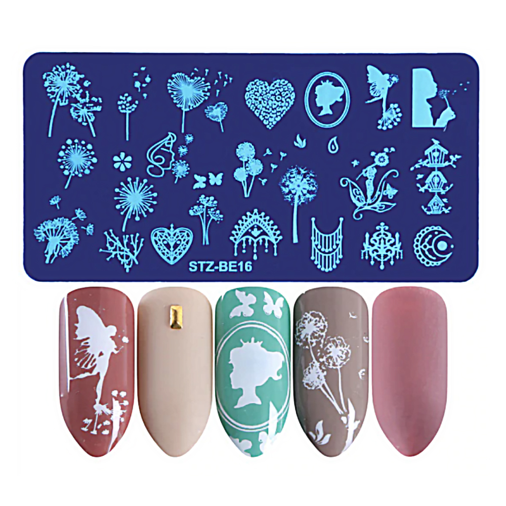 Nail Stamp Templates STZ-BE16