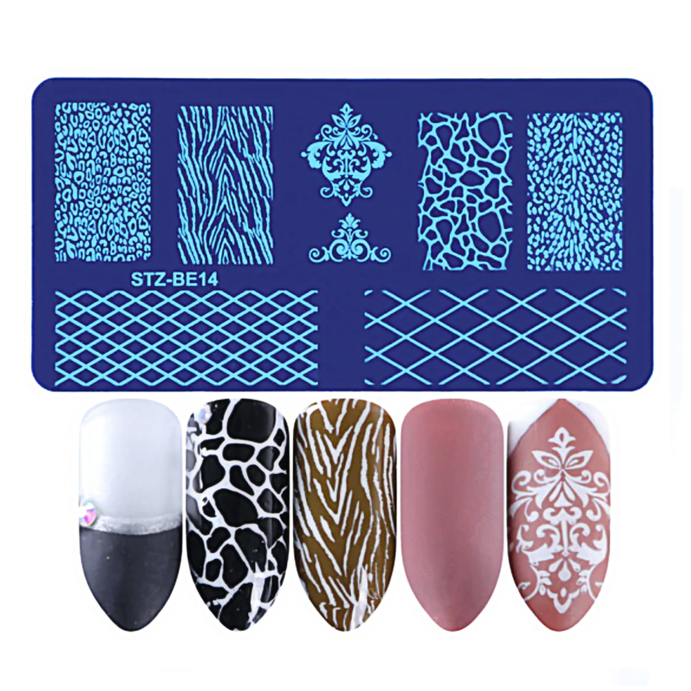 Nail Stamp Templates STZ-BE14