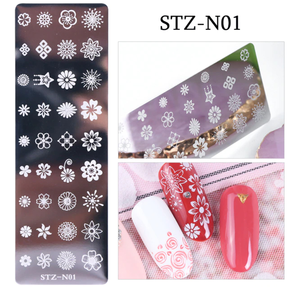 Nail Stamp Templates STZ-N01