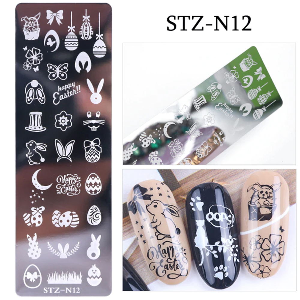 Nail Stamp Templates STZ-N12