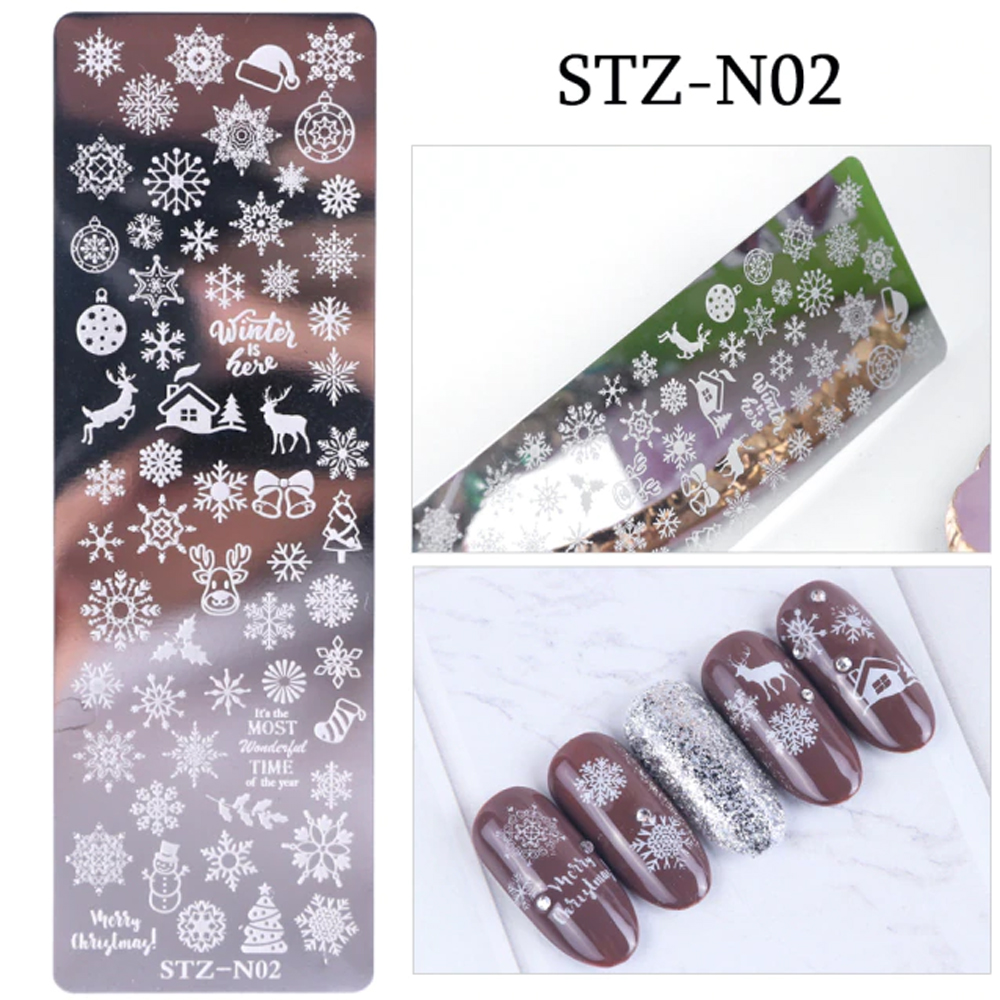 Nail Stamp Templates STZ-N02