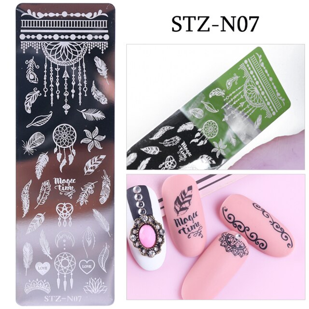 Nail Stamp Templates STZ-N07