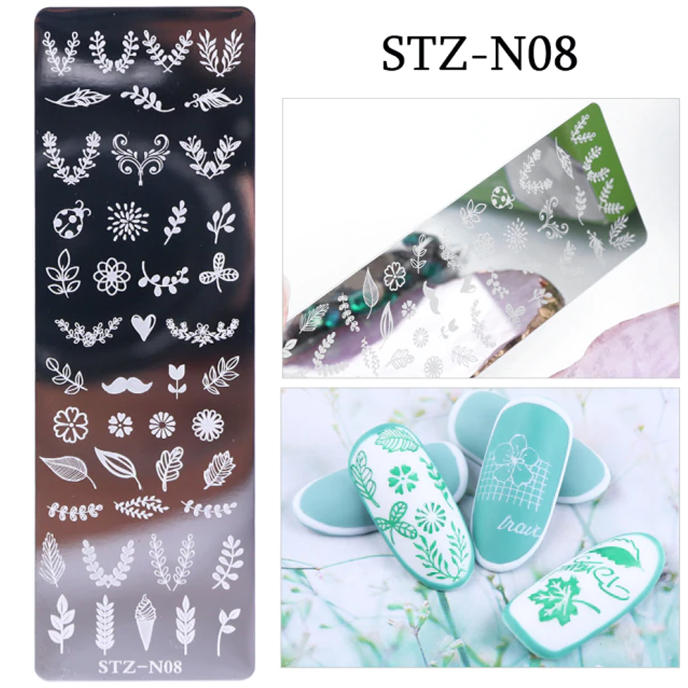 Nail Stamp Templates STZ-N08