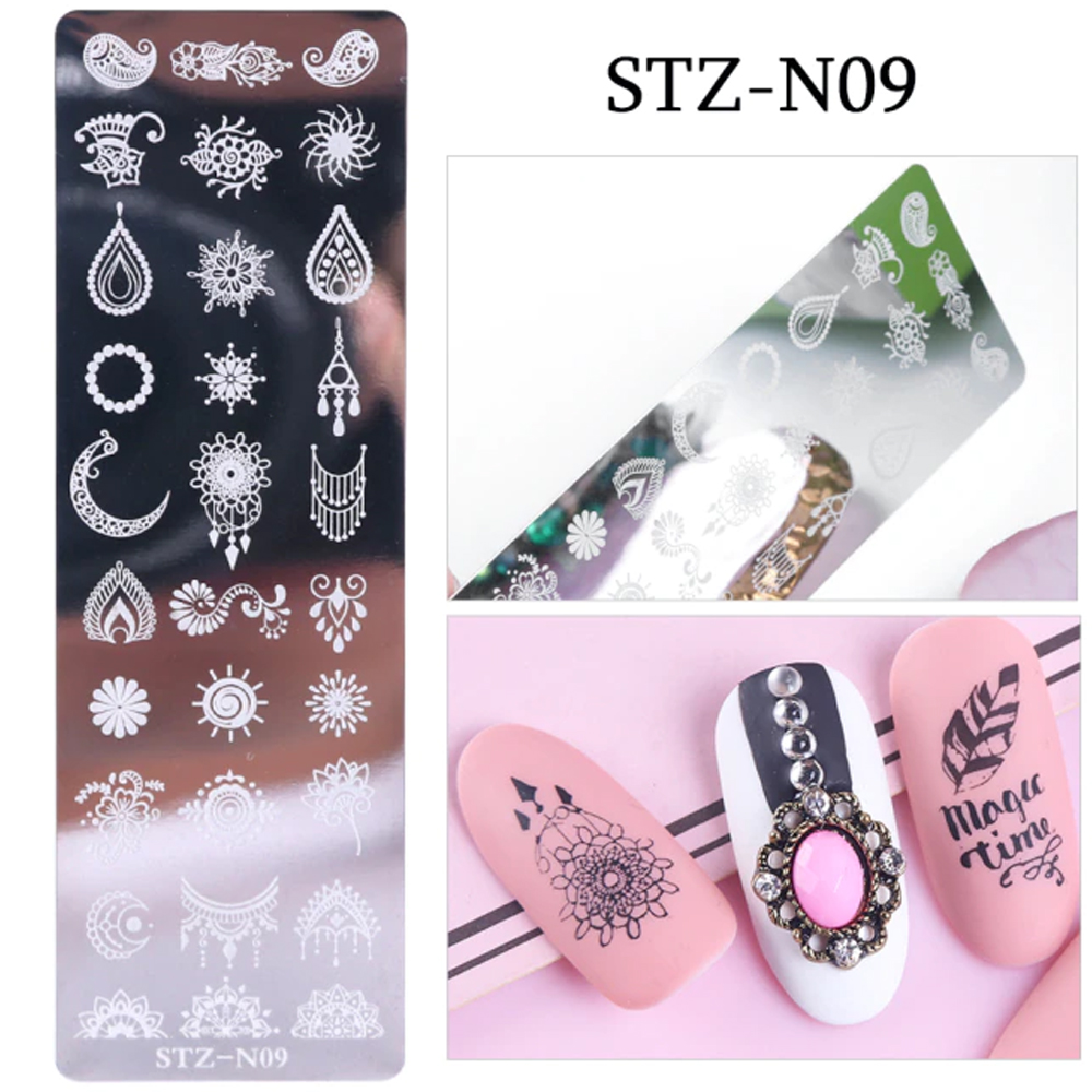 Nail Stamp Templates STZ-N09