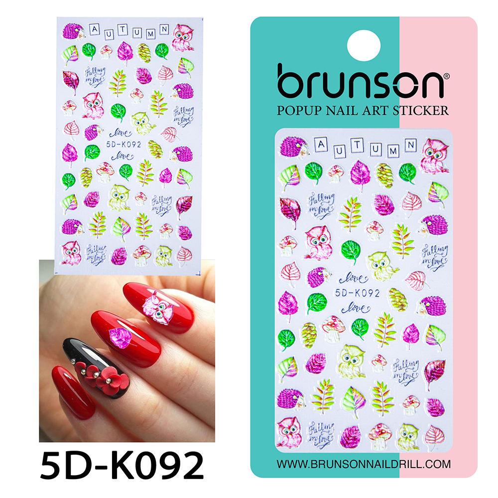 5D Christmas Nail Art Stickers 5D-K092