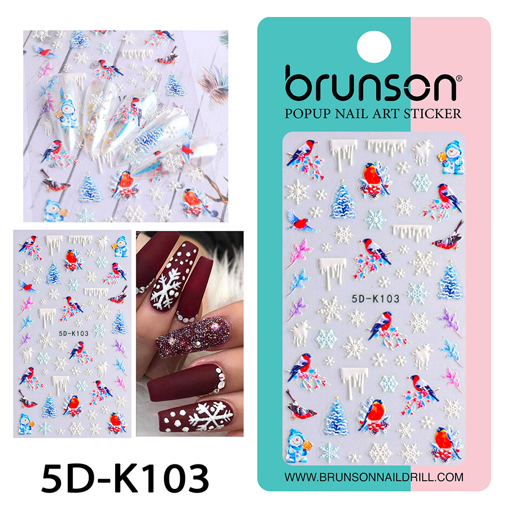 Christmas Nail Art Stickers - Brunson