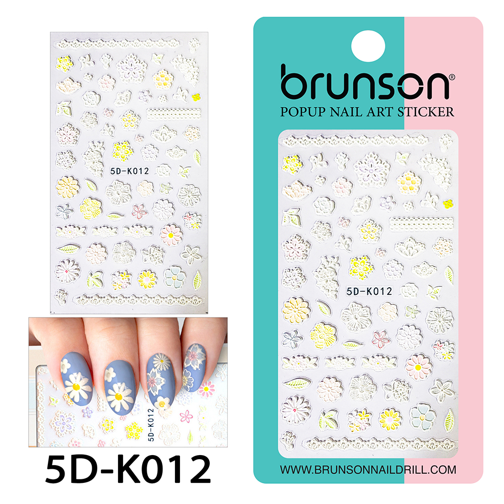 5D Flower Nail Art Stickers 5D-K012-Brunson