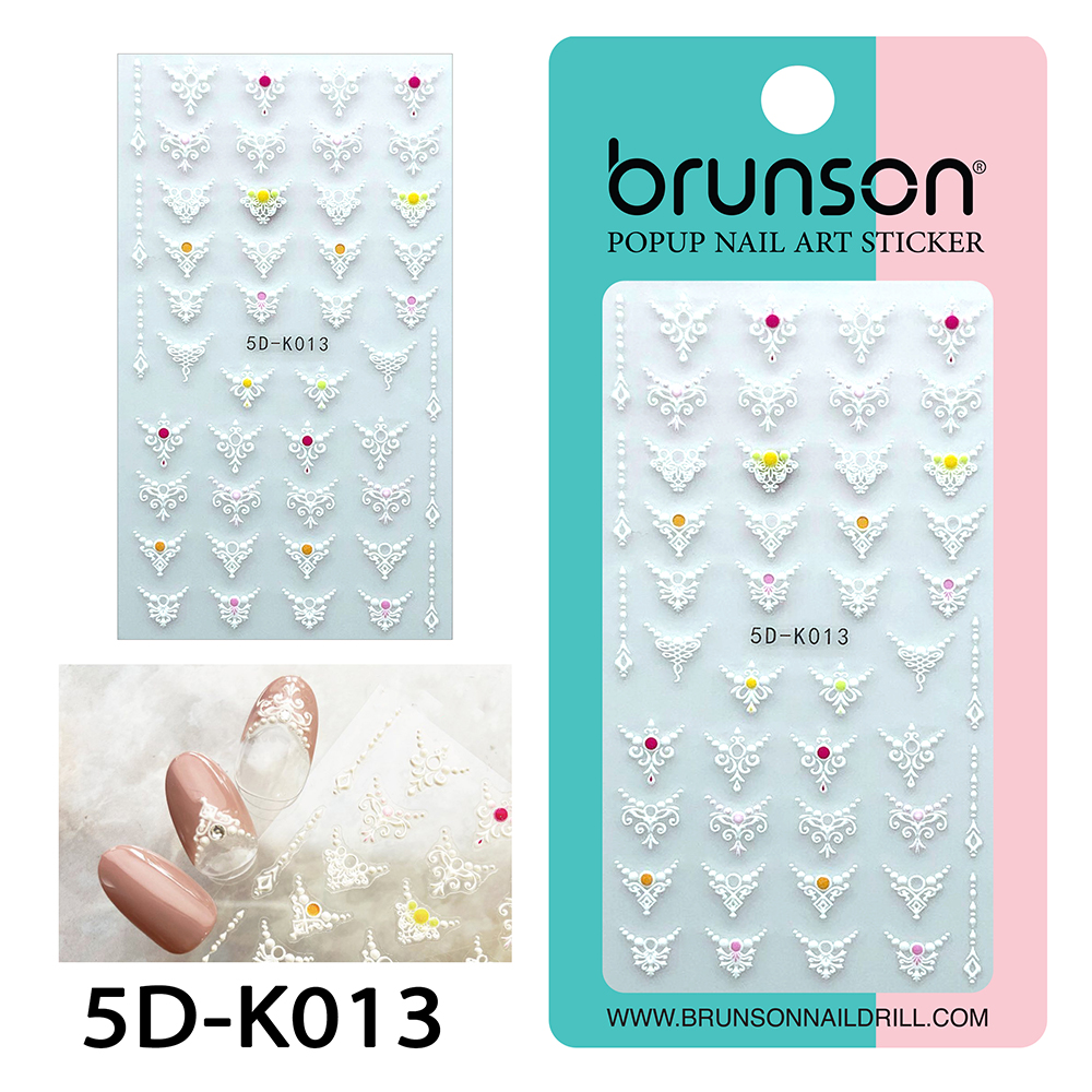 5D Nail Art Stickers 5D-K013-Brunson