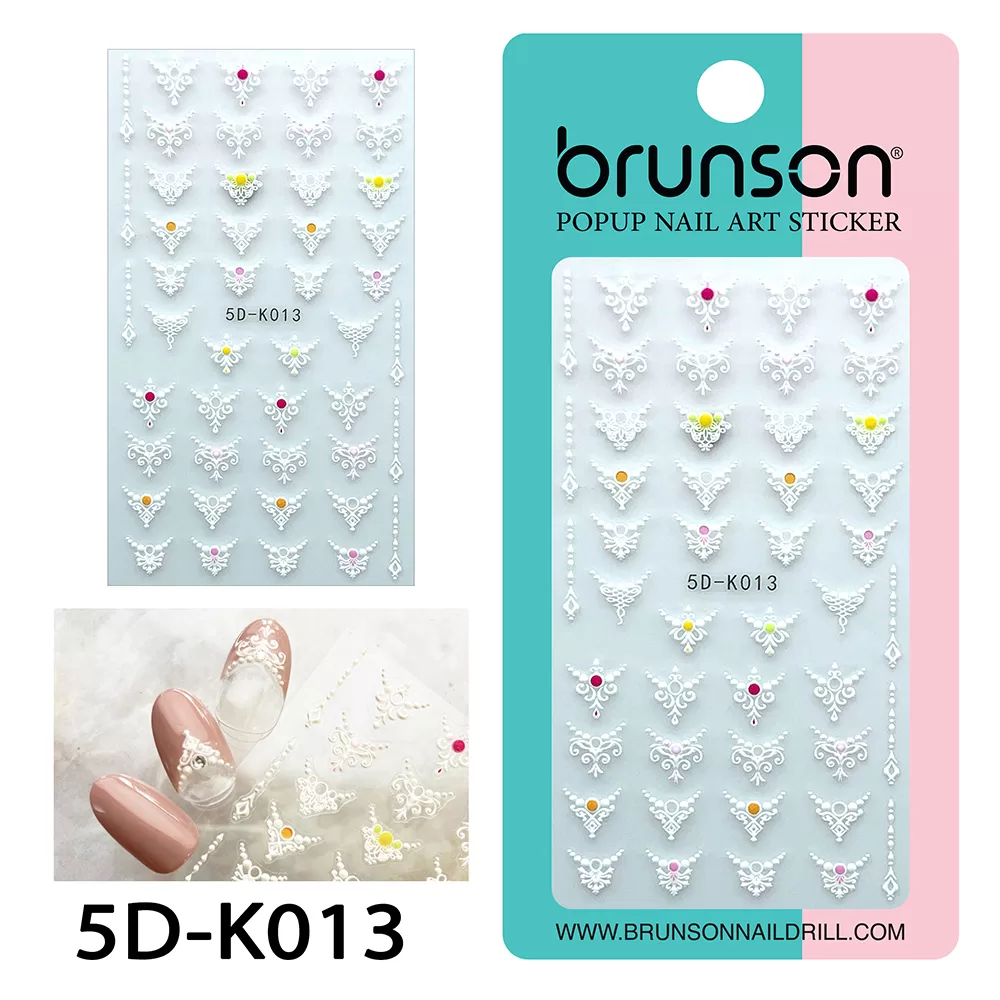 5D Nail Art Stickers 5D-K013-Brunson