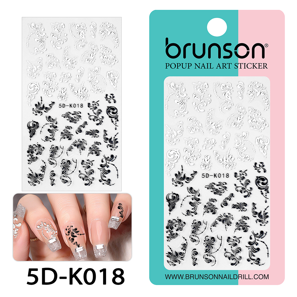 5D Flower Nail Art Stickers 5D-K018-Brunson
