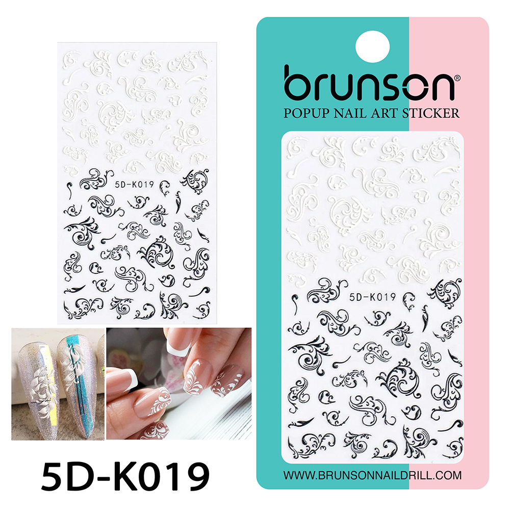 5D Flower Nail Art Stickers 5D-K019-Brunson