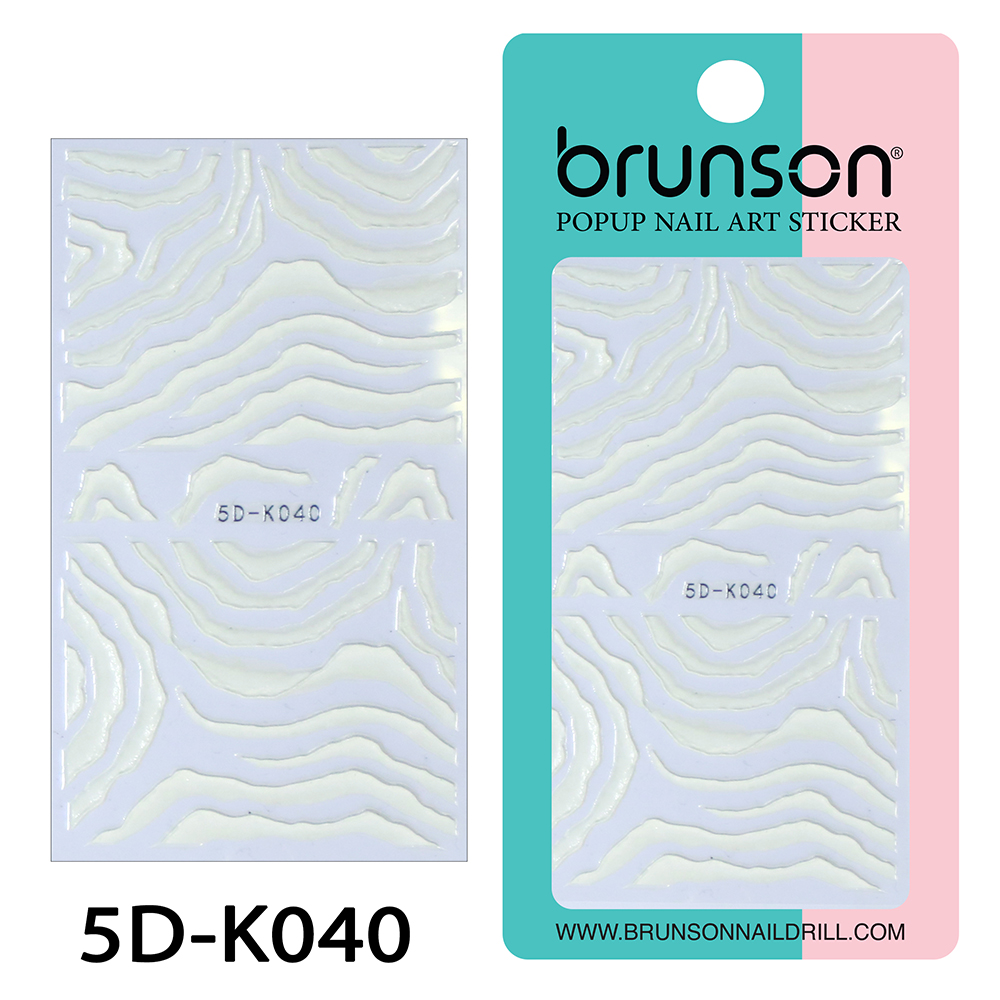 5D Nail Art Stickers 5D-K040-Brunson