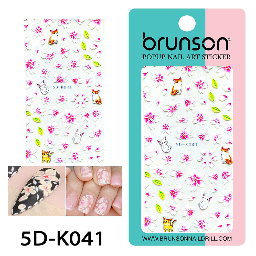 5D Flower Nail Art Stickers 5D-K041-Brunson