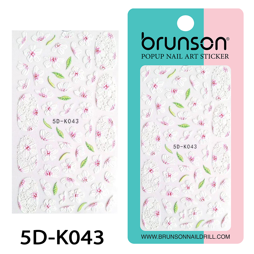 5D Flower Nail Art Stickers 5D-K043-Brunson