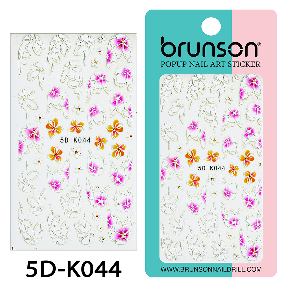 5D Flower Nail Art Stickers 5D-K044-Brunson