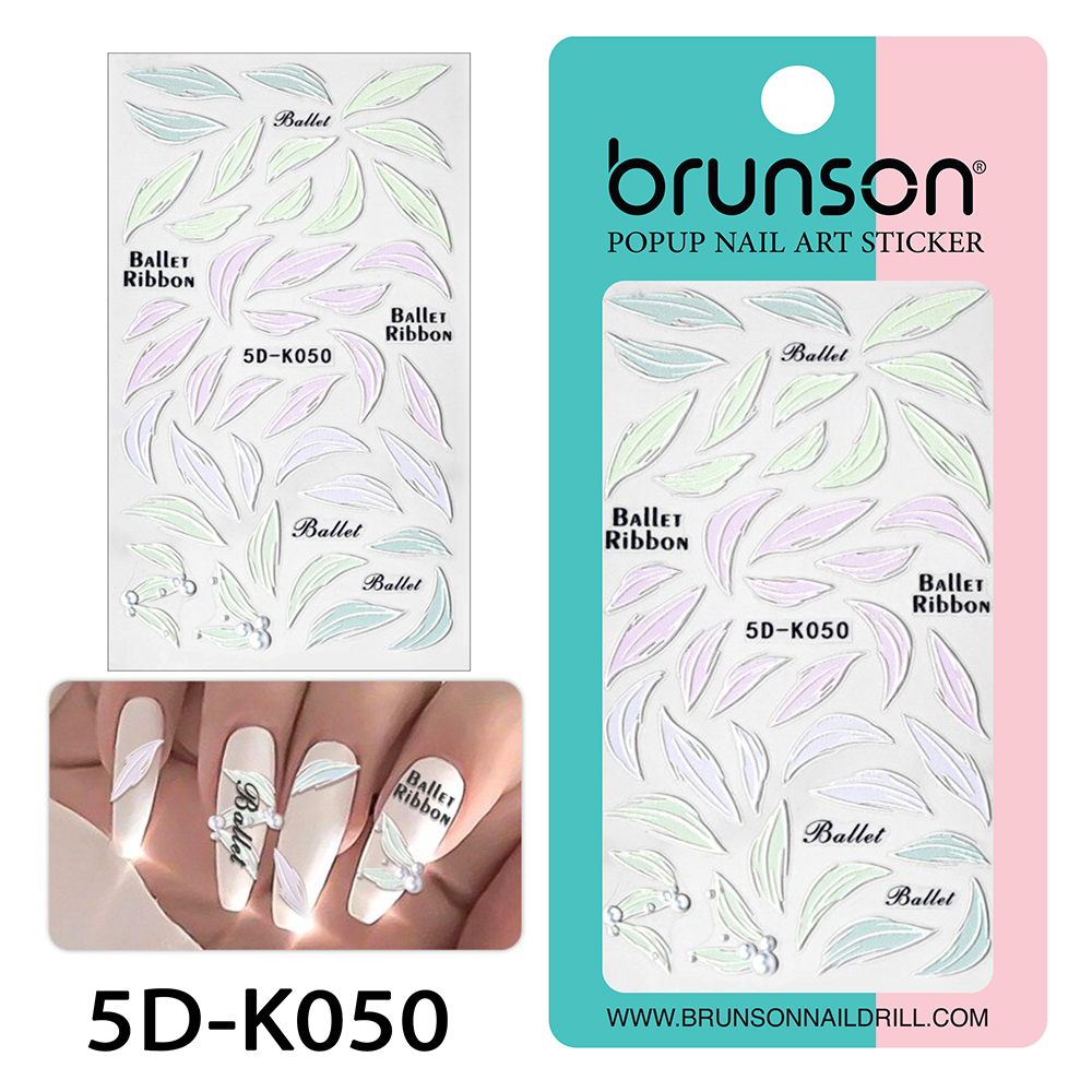 5D Nail Art Stickers 5D-K050-Brunson