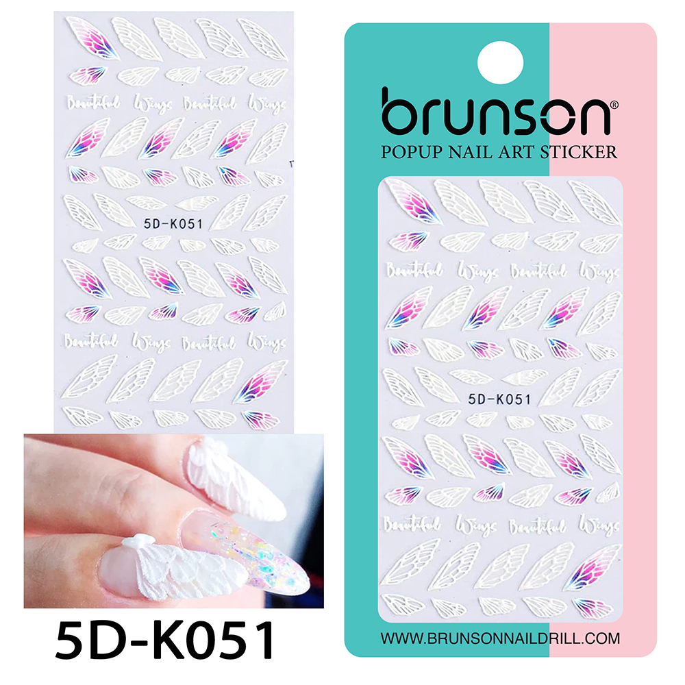 5D Nail Art Stickers 5D-K051-Brunson