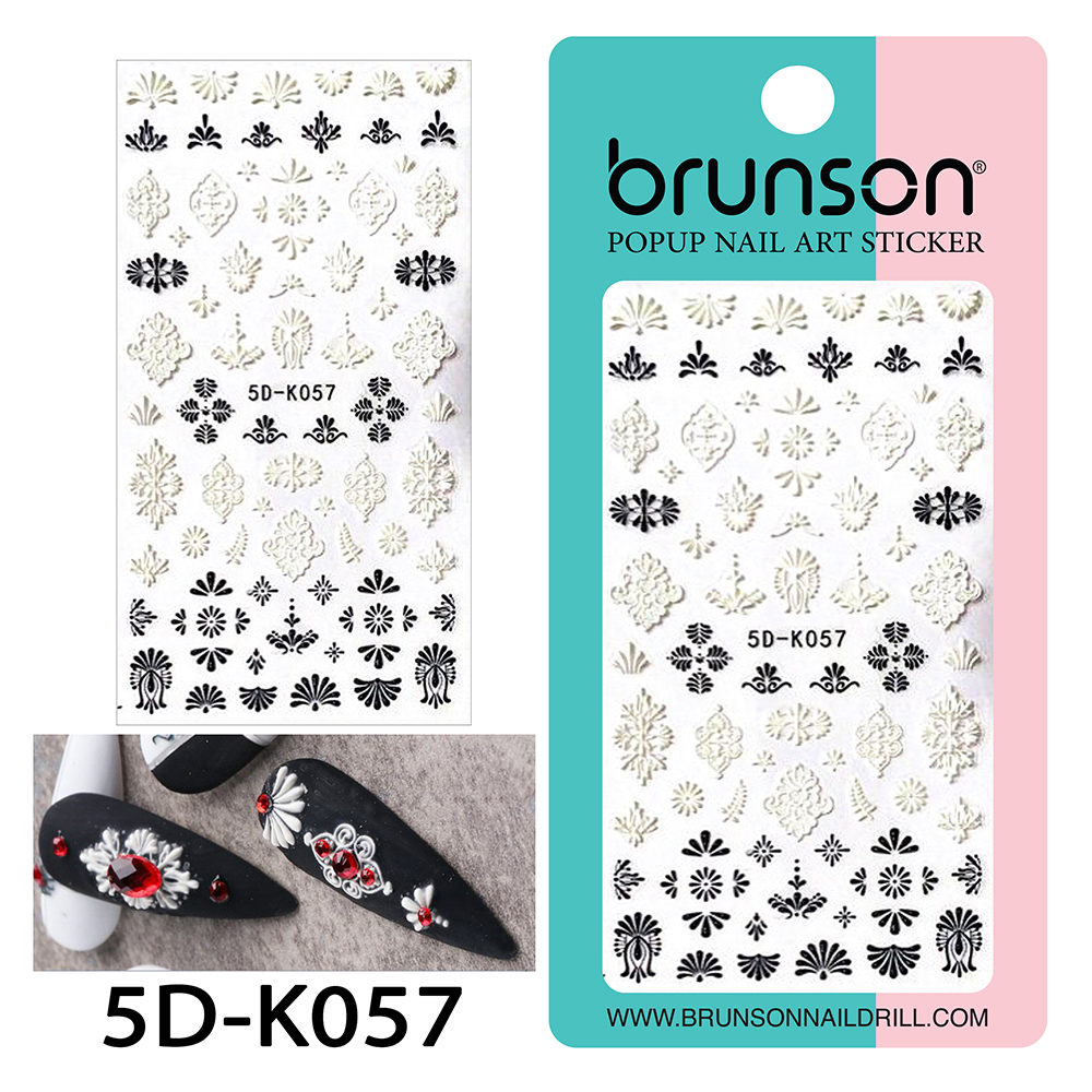 5D Flower Nail Art Stickers 5D-K057-Brunson