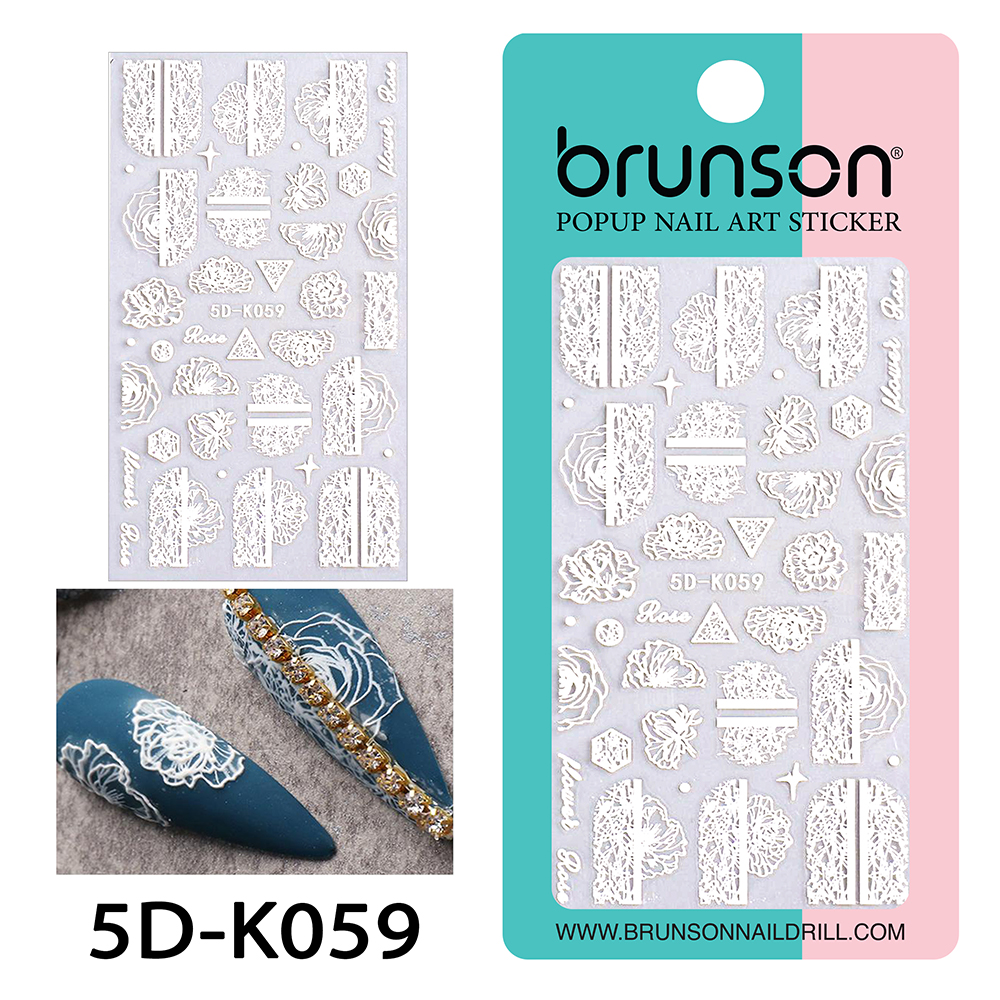 5D Flower Nail Art Stickers 5D-K059-Brunson