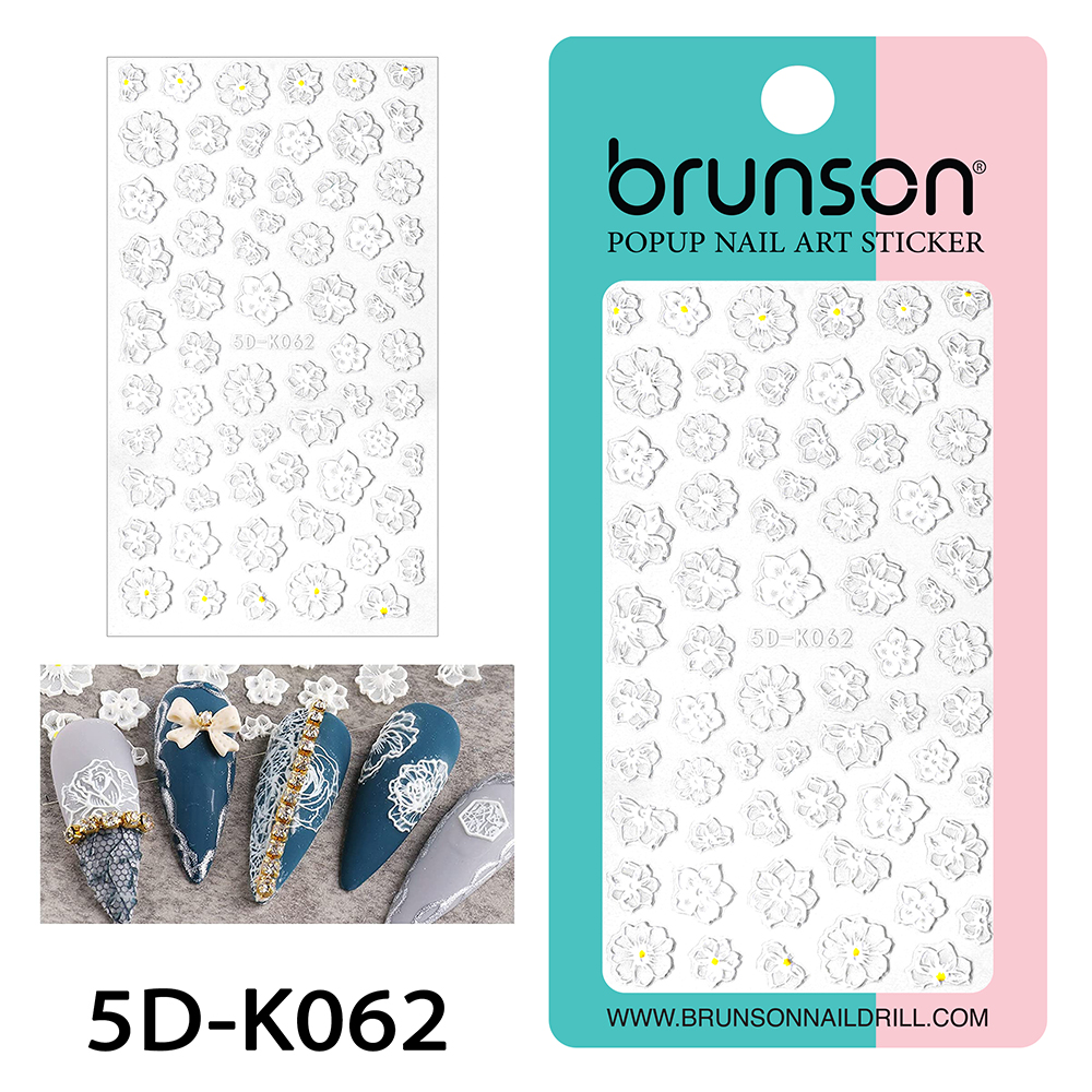 5D Nail Art Stickers 5D-K062-Brunson