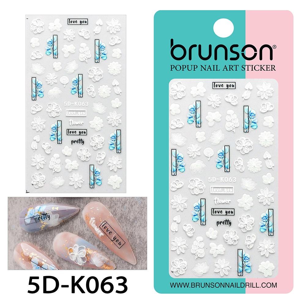 5D Flower Nail Art Stickers 5D-K093-Brunson
