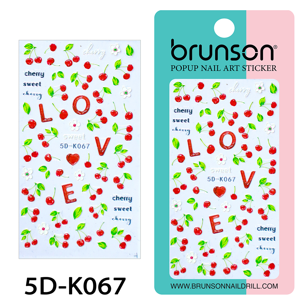 5D Flower Nail Art Stickers 5D-K067-Brunson