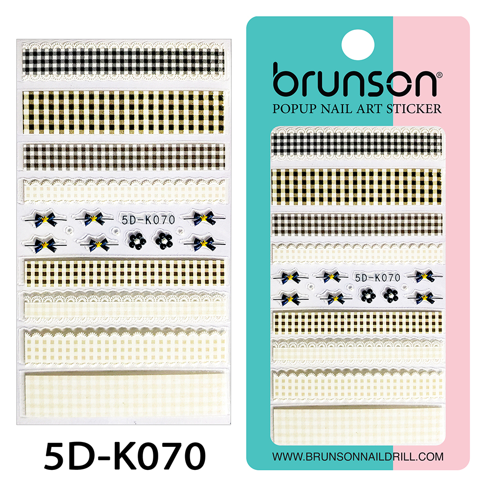 5D Flower Nail Art Stickers 5D-K070-Brunson