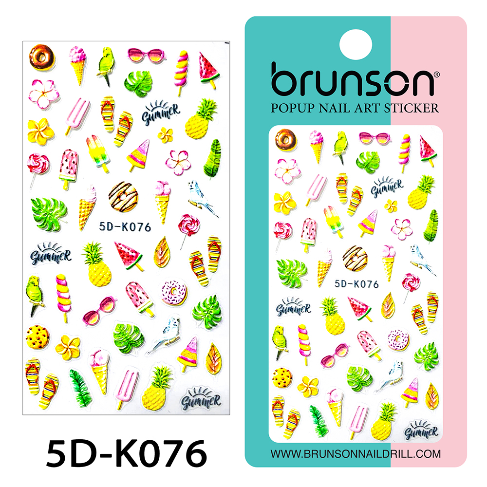 5D Flower Nail Art Stickers 5D-K076-Brunson