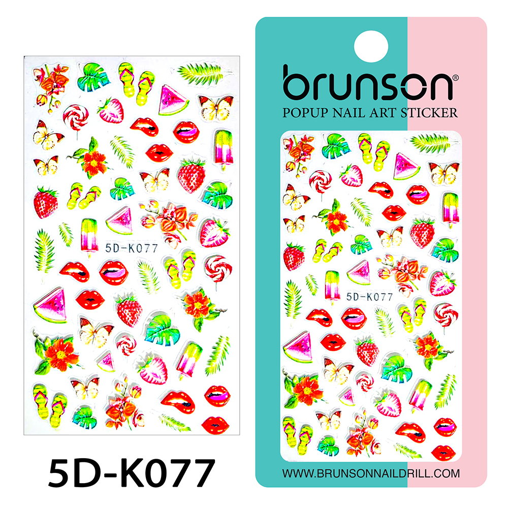 5D Flower Nail Art Stickers 5D-K077-Brunson